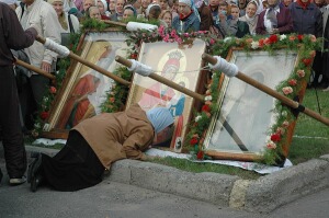 Иконы, участвовавшие в Сарово-Дивеевском Крестном ходе.