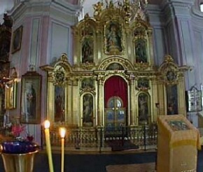 Центральный иконостас в церкви Владимирской иконы Божией Матери работы Ф.Растрелли