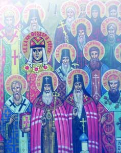 Собор Крымских святых. Фреска В.Блинова
