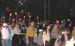 Традиционное факельное шествие к Мемориалу жертв геноцида армян