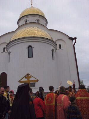 Освящение храма Георгия Победоносца в пос.Кузнечное