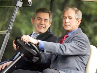 Президент США Джордж Буш и премьер-министр Великобритании Гордон Браун
