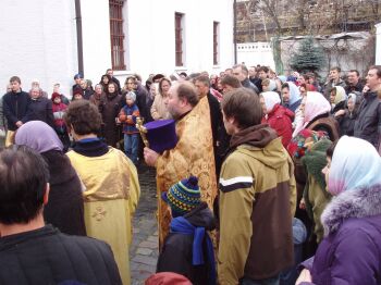 Молебен в Старом Симонове 4 ноября 2007 года