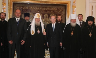 Патриарх и В.Мартенс в Даниловом