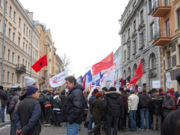 "Марш несогласных" в Петербурге. 3 марта 2008 года.