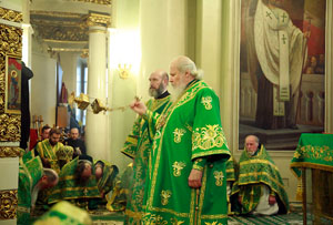 Патриарх Алексий II в Даниловом монастыре