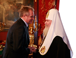 Встреча Святейшего Патриарха Алексия II с Валерием Назаровым