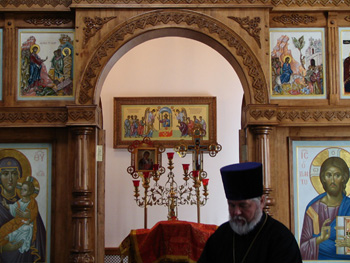Протоиерей Ипполит Ковальский в ганинской церкви