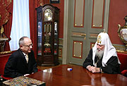 Встреча Патриарха Московского и всея Руси Алексия II с послом Турции в России Халилем Акынджы