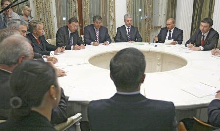 Встреча Владимира Путина в Сочи с представителями иностранного бизнеса