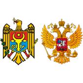 Герб Молдавии и России