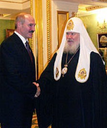 Патриарх Алексий II и Александр Лукашенко