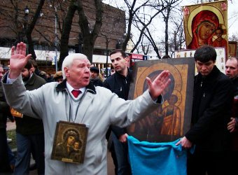 Геннадий Сальников на Крестном ходе 4.11.2008