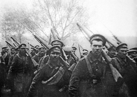 Отправка солдат на фронт Первой мировой войны