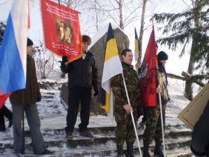 Акция у памятника защитникам Веприка (Полтавская область)