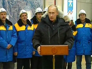 Владимир Путин на открытии горно-туристического комплекса в Сочи