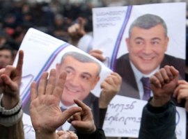 Митинг грузинской оппозиции (фото АFP)