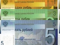 Эскизы "новых российских банкнот", появившиеся в интернете