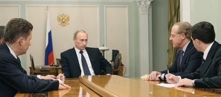Рабочая встреча Владимира Путина с Паоло Скарони