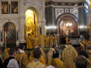Божественная литургия перед началом Архиерейского Собора (25.01.09)
