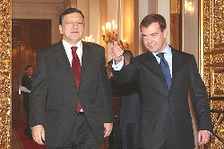 Жозе Мануэл Баррозу и Дмитрий Медведев