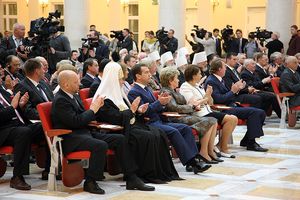 На церемонии открытия Президентской библиотеки 27 мая 2009 г. (Фото с сайта <a class="ablack" href="http://www.patriarchia.ru/">Патриархия.Ru</a>)