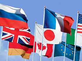 Флаги стран-участниц G8