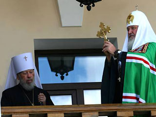 Патриарх Кирилл и Митрополит Владимир (фото УНИАН)