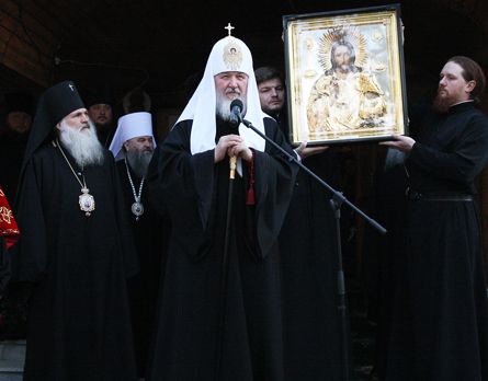 Патриарх Кирилл в Екатеринбургской епархии (фото Патриархии.Ru)