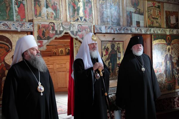 Патриарх Кирилл в Кижах