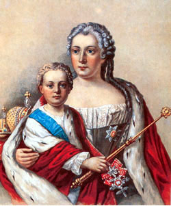 Император Иван VI Антонович и Анна Леопольдовна