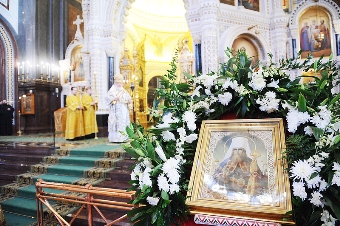 Патриаршее служение в Храме Христа Спасителя в день памяти святителя Филарета, митрополита Московского