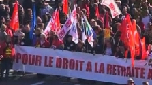 Забастовка против пенсионной реформы. Париж. 2010