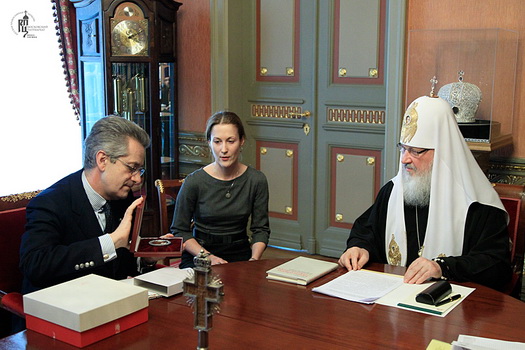 Встреча Патриарха Кирилла с послом Италии А. Ланди