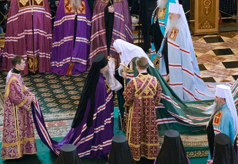 Патриарх Кирилл совершил хиротонию архимандрита Зиновия (Корзинкина) во епископа Элистинского и Калмыцкого
