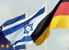 Флаги Германии и Израиля