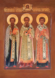Св. Василий Великий, Иоанн Златоуст, Григорий Богослов