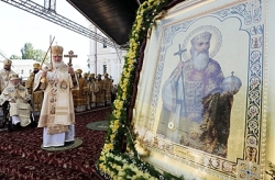 Патриарх Кирилл в День крещения Руси в Киеве