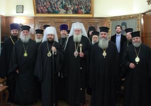 Встреча Патриарха Болгарского Неофита и митрополита Волоколамского Илариона