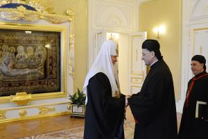 Патриарх Кирилл и маронитский патриарх Бешара