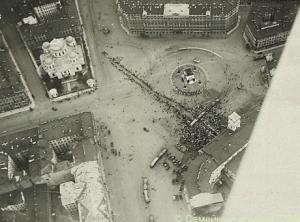 Вид Знаменской площади с аэроплана, 1920  г.