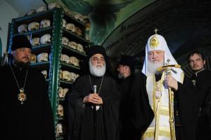 Патриарх Кирилл в Афонском Свято-Пантелеимоновом монастыре