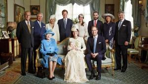 Британская королевская семья после крестин принца Георга