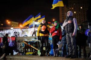 Участники митингов в Киеве