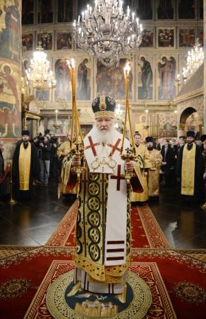 Патриарх Кирилл 3.01.2014