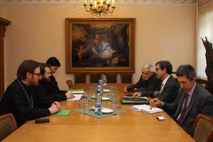 Митрополит Илларион на встрече с представителями сирийской оппозиции