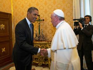 Барак Обама и папа Франциск