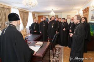 Местоблюститель Киевской митрополии встретился с членами Координационного совета Синодального информационно-просветительского отдела