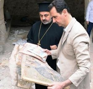 Башар Асад в Маалюли