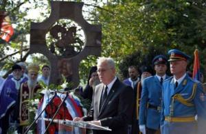 Президент Сербии Томислав Николич на открытии памятника героям Первой мировой войны в Белграде